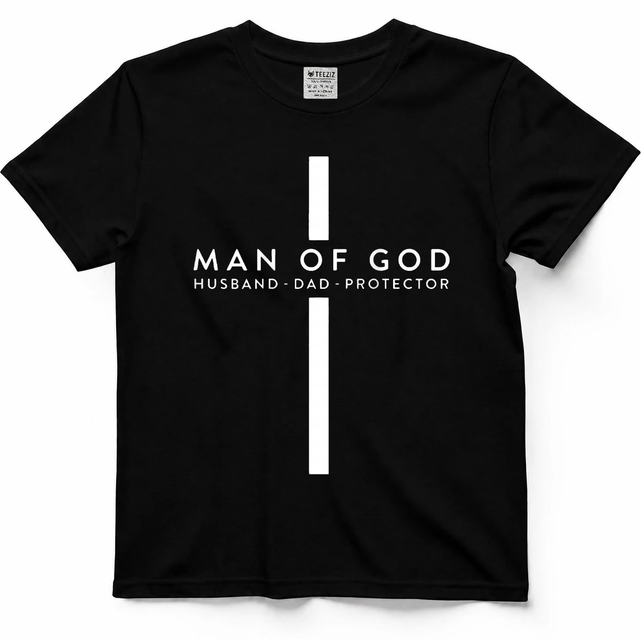 Man of god husband dad protector t-shirt