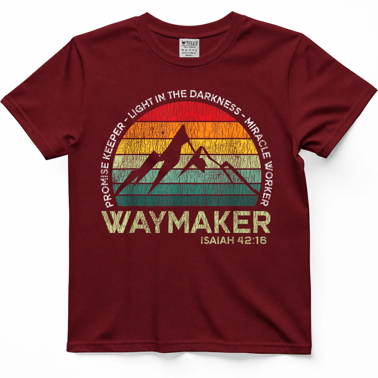 Vintage Waymaker Promise Keeper Miracle Worker Christian T-Shirt