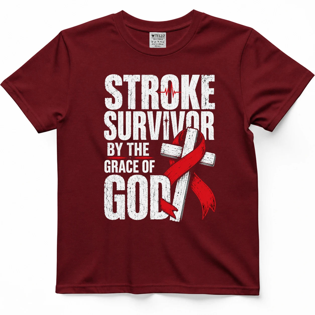 Stroke Survivor By The Grace Of God Tee