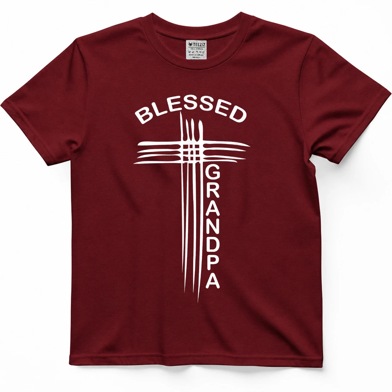 Blessed Grandpa Christian Cross Religious T-Shirt