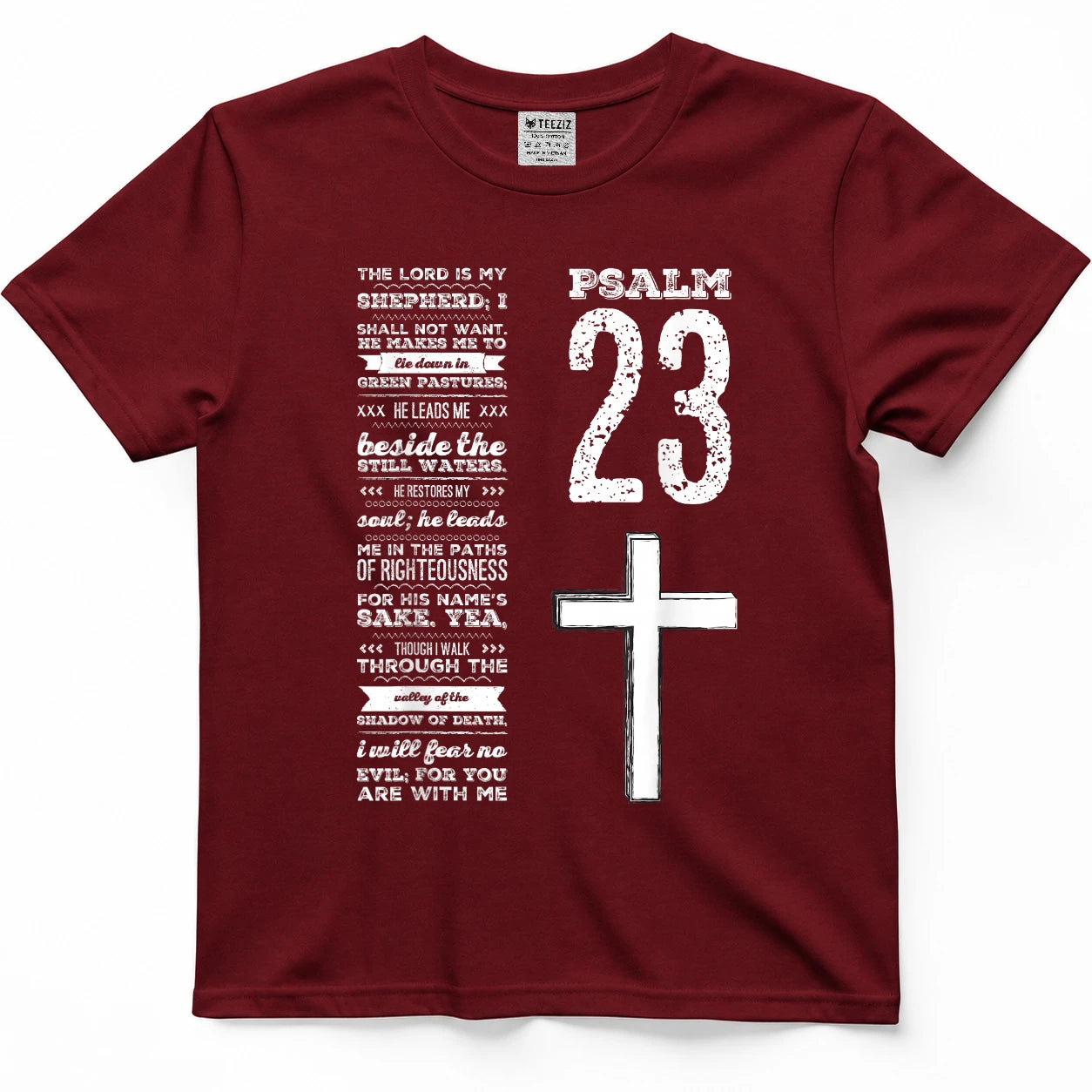 Christian Scripture Psalm 23 Youth Group Pastor Faith T-Shirt
