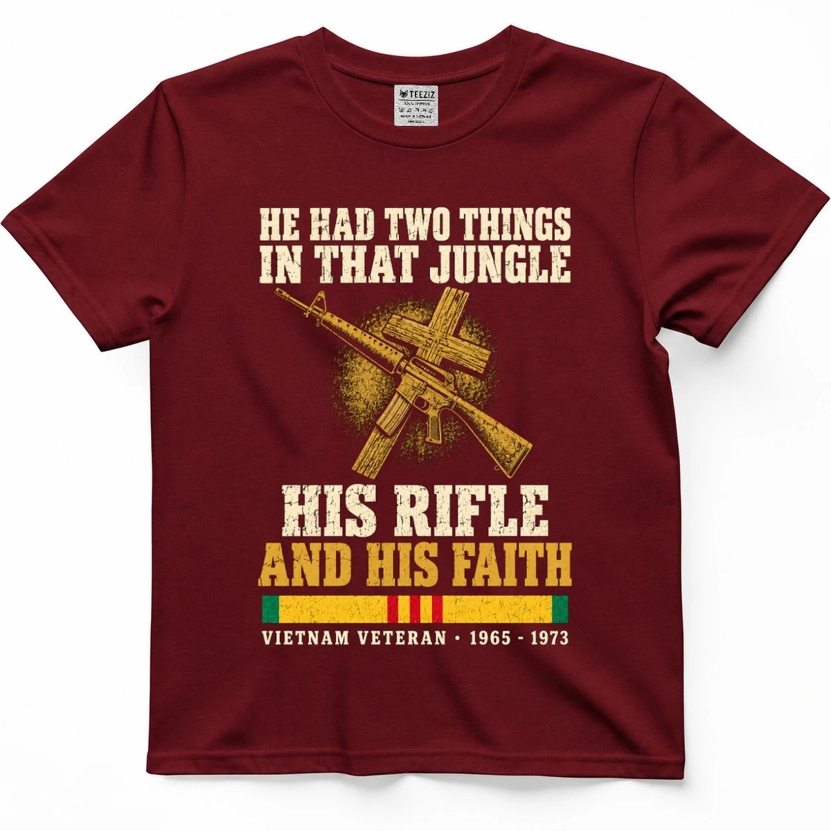 He Had Two Things In That Jungle His Rifle And His Faith Shirt