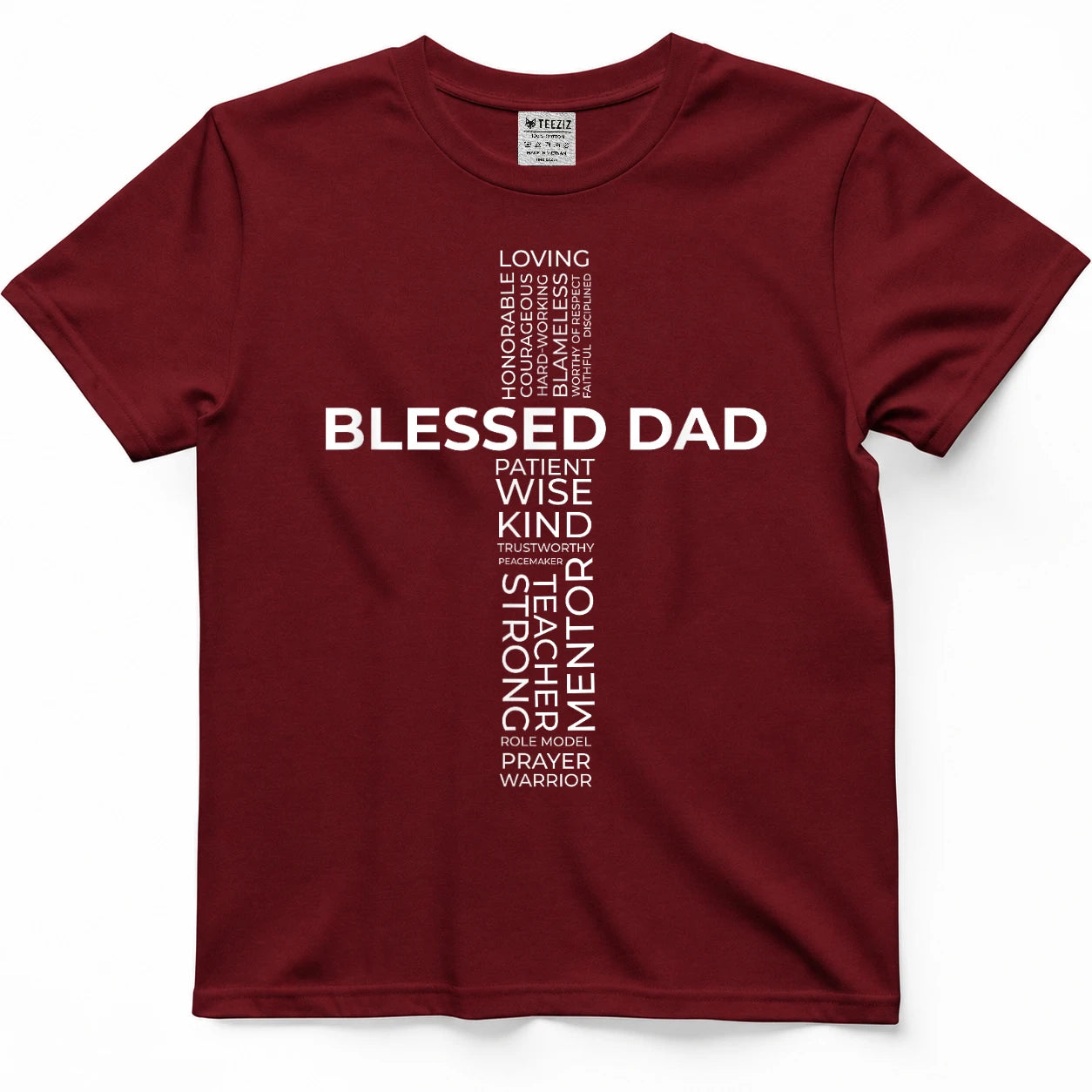 Christian Blessed Dad Cross Father's Day Shirt T-Shirt