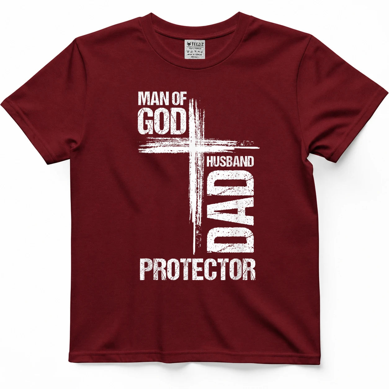 MAN of GOD Husband Dad Protector Christian Dad T-Shirt