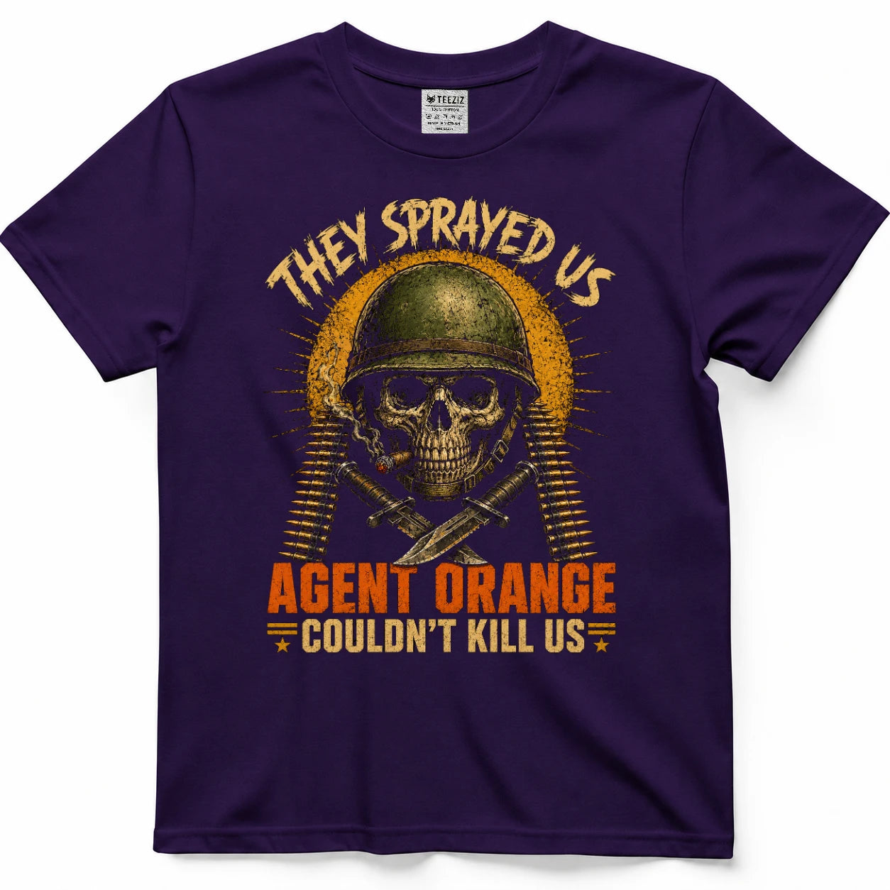 They Sprayed Us Agent Orange Couldn't Kill Us Vietnam Veteran Skull Shirt