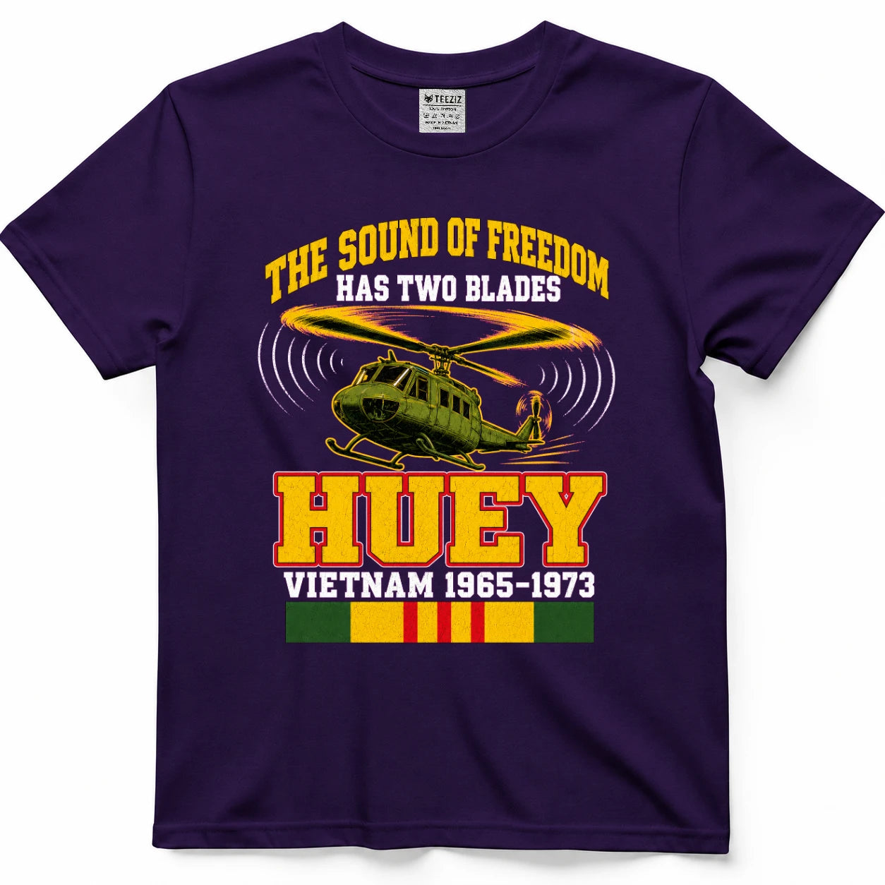 The Sound Of Freedom Has Two Blades Huey T-Shirt